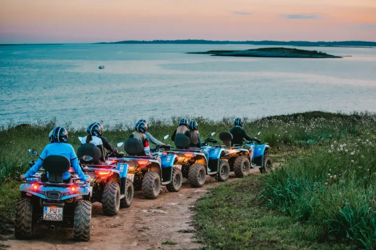A guided quad safari on the inland tracks of Istria